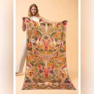 Powder UK Enchanted Evening scarf / large=38.5”x71.5”-NWT